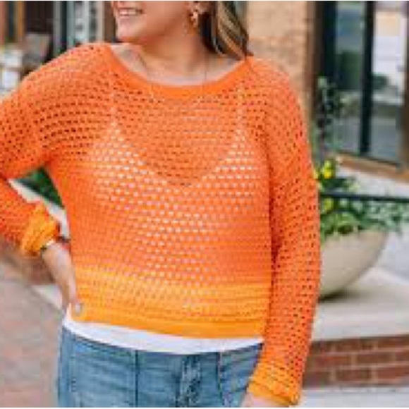 Dex • NWT $75 crocheted Longsleeve PTP 22”-28” - Picture 2 of 7